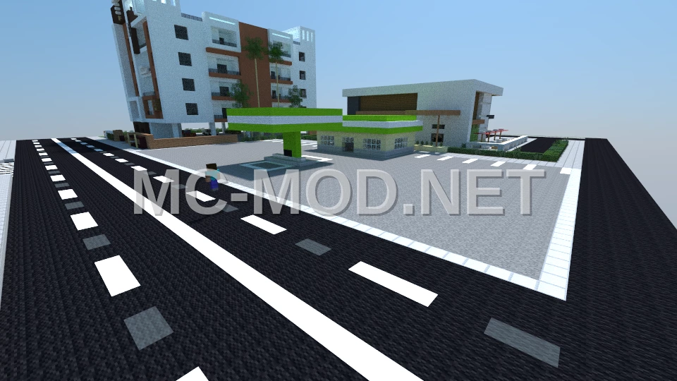 Modern Gas Station And Shop