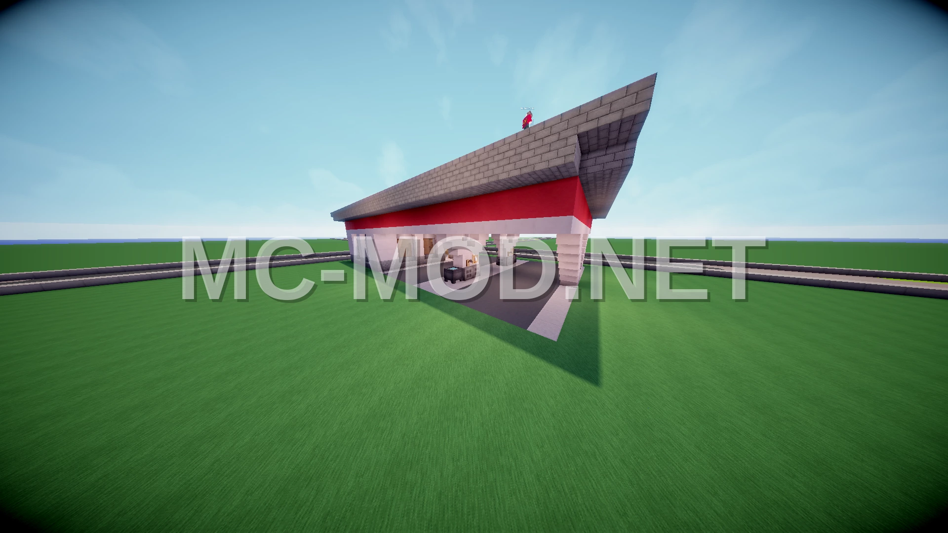 Modern Gas Station Exterior