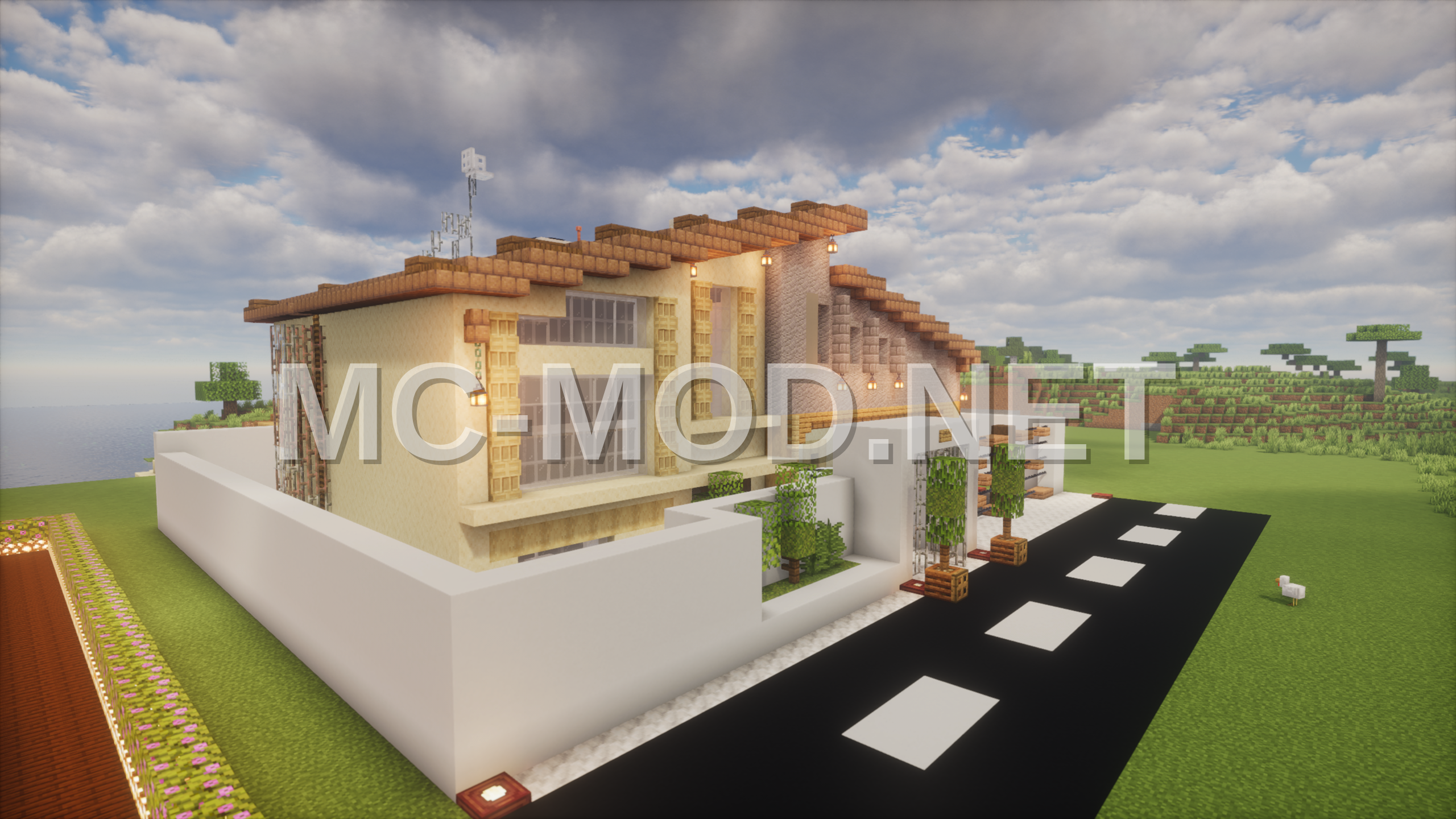 Modern Sandstone & Quartz House
