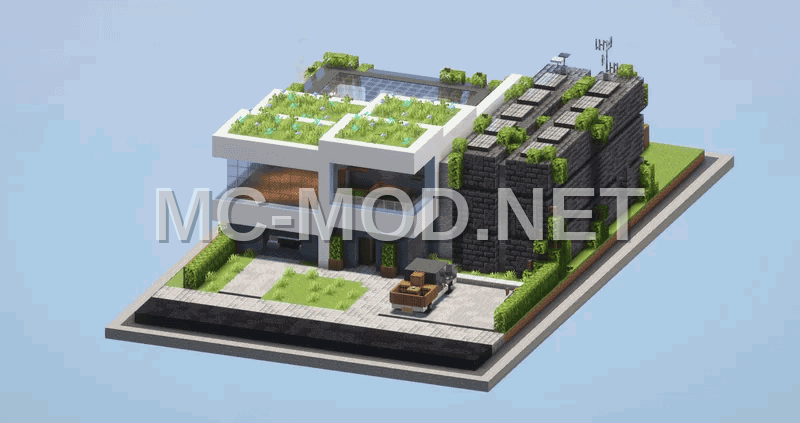 Modern Gray Concrete House