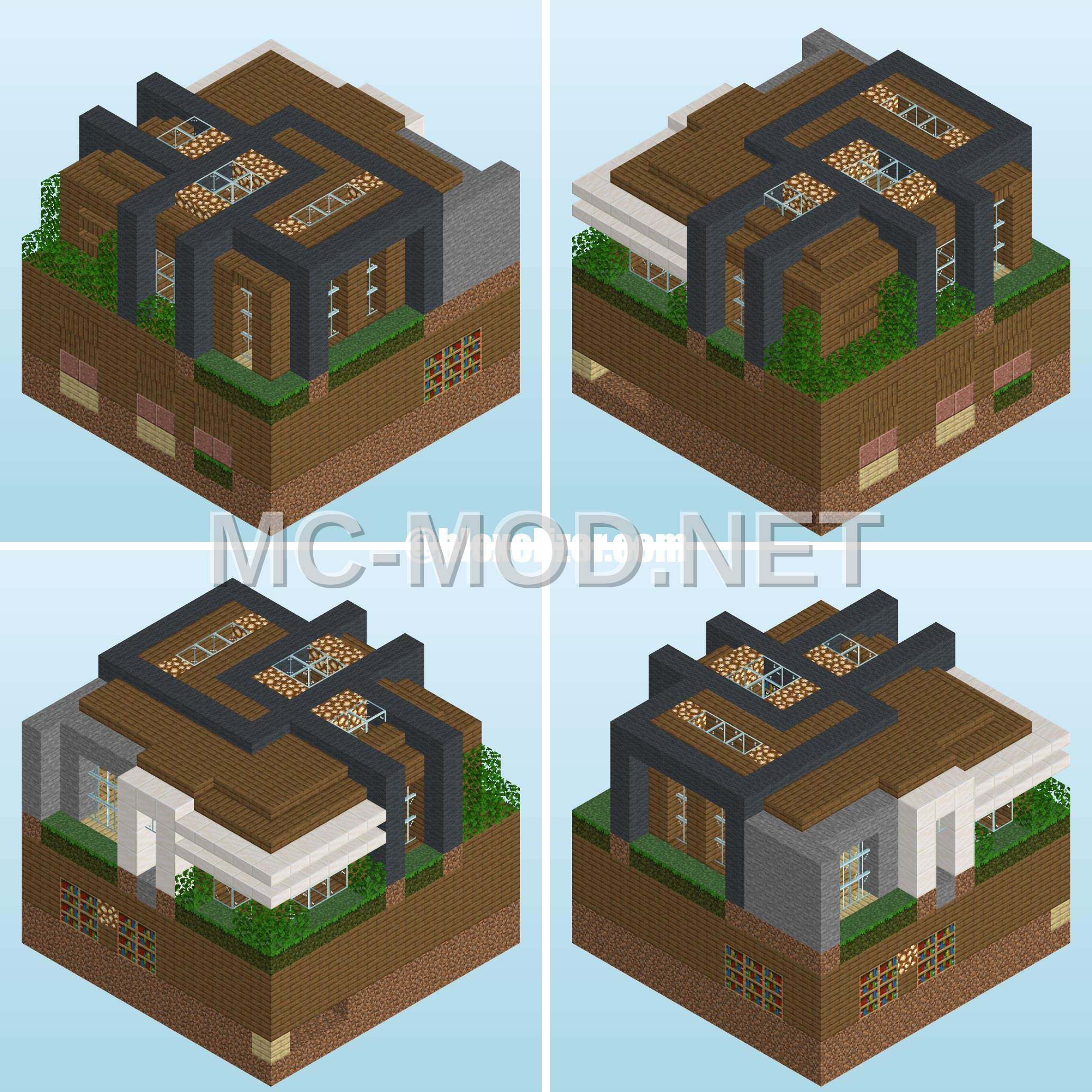 Compact Modern Spruce House