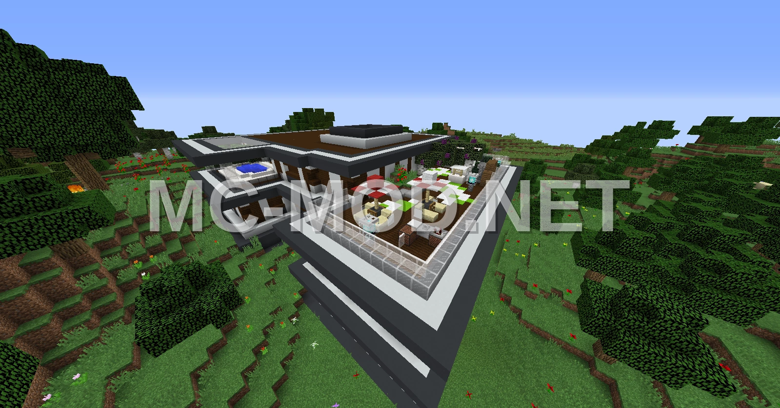 Modern House With Furnishings