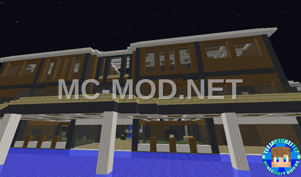 Modern Lakehouse Mansion