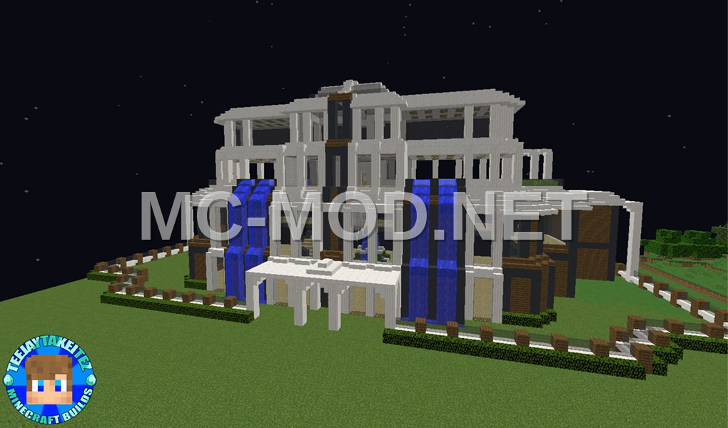 Modern Lakehouse Mansion