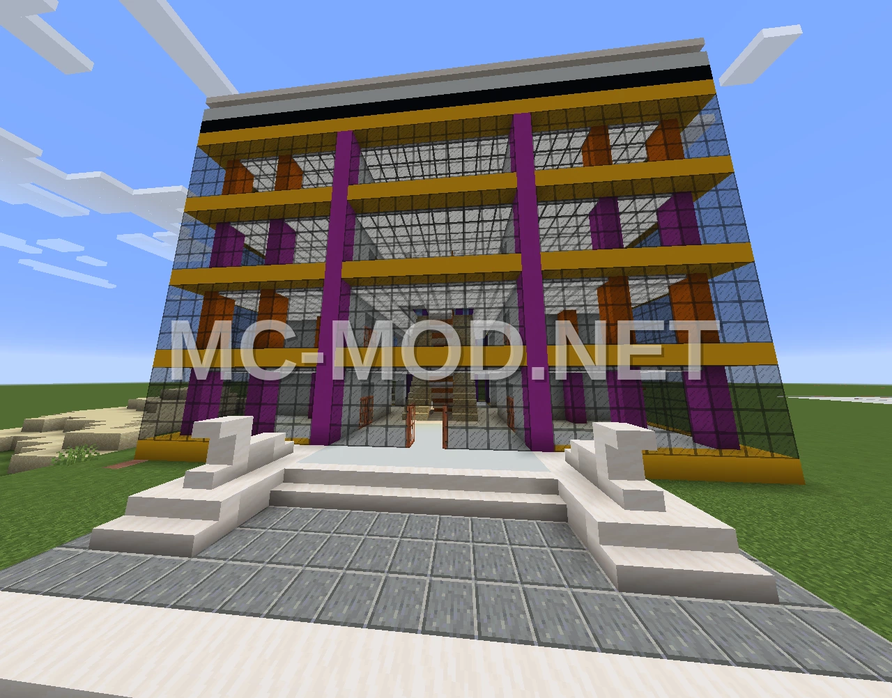 Modern Office Building Sketch