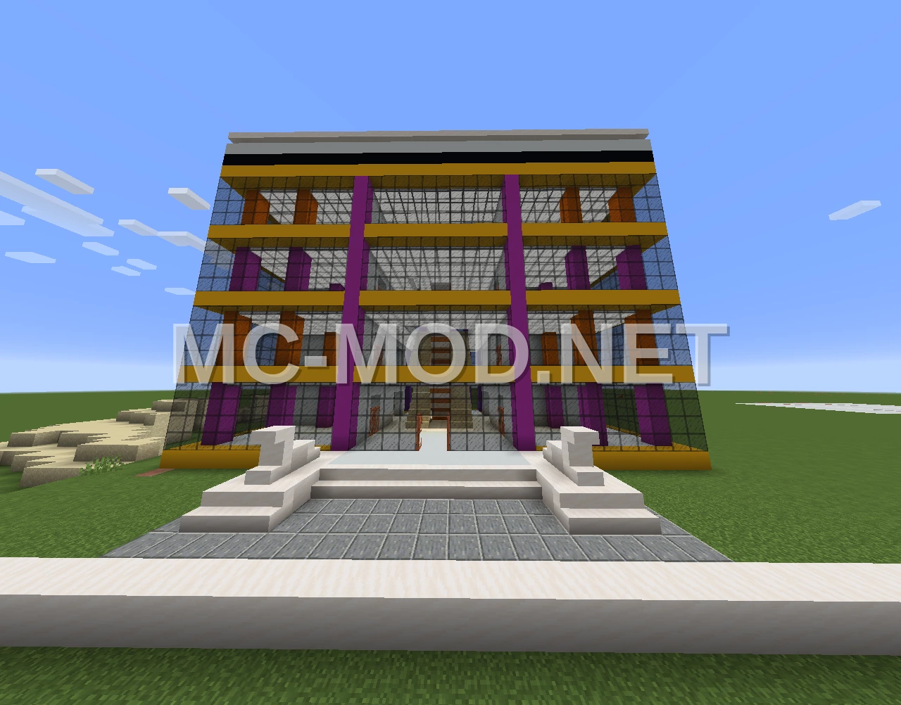 Modern Office Building Sketch