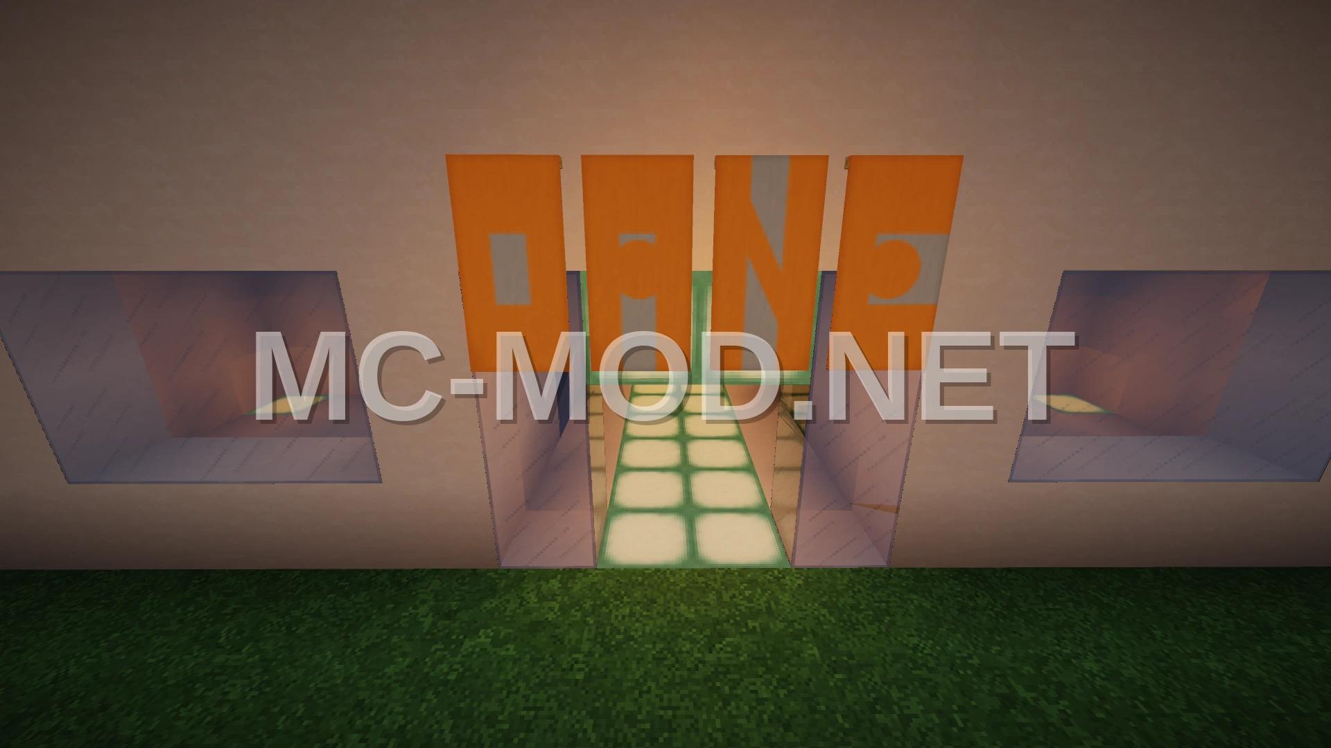 Modern Office Tower with Elevator