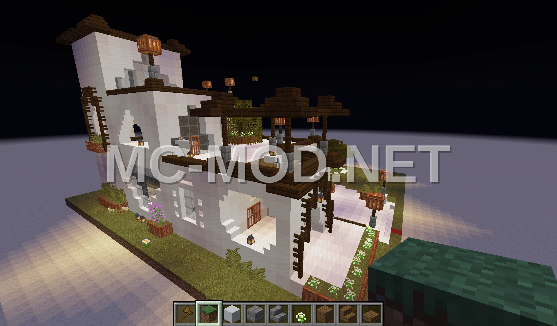 Modern Oriental House With Garden