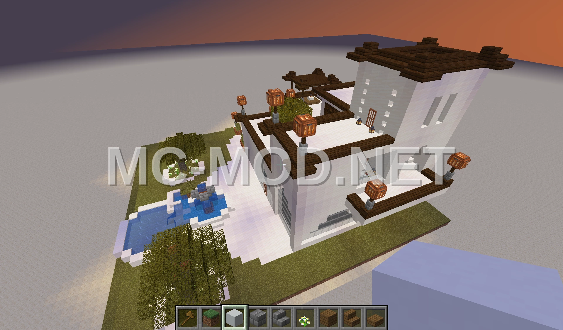 Modern Oriental House With Garden