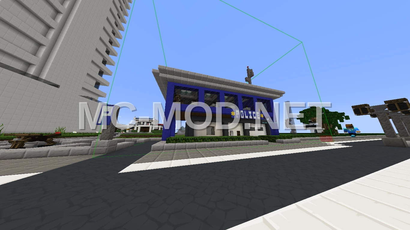 Modern Police Station – Smooth Stone Slab