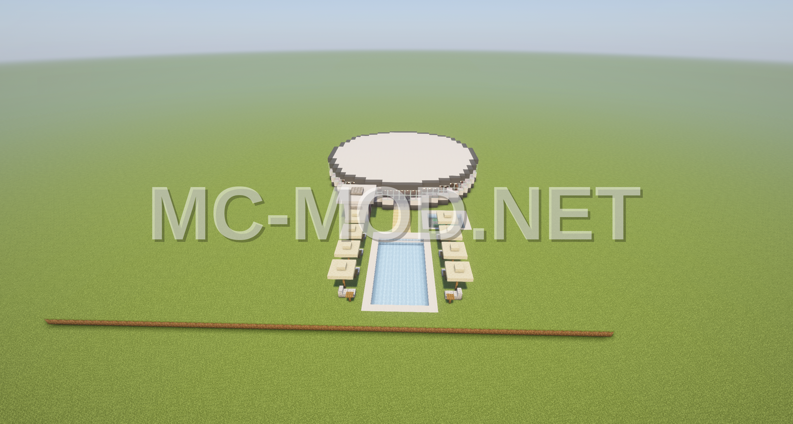 Modern Round House With Pool