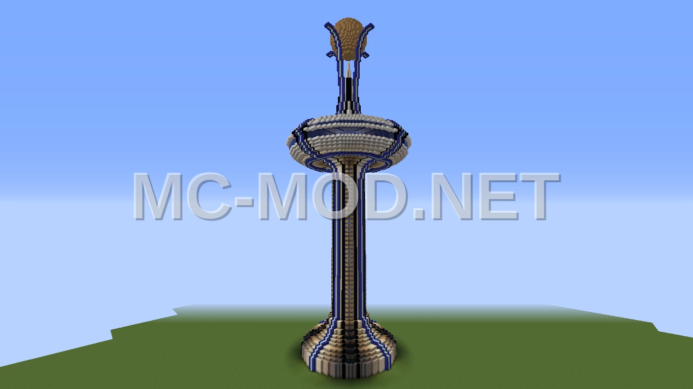 Modern Space Needle Tower