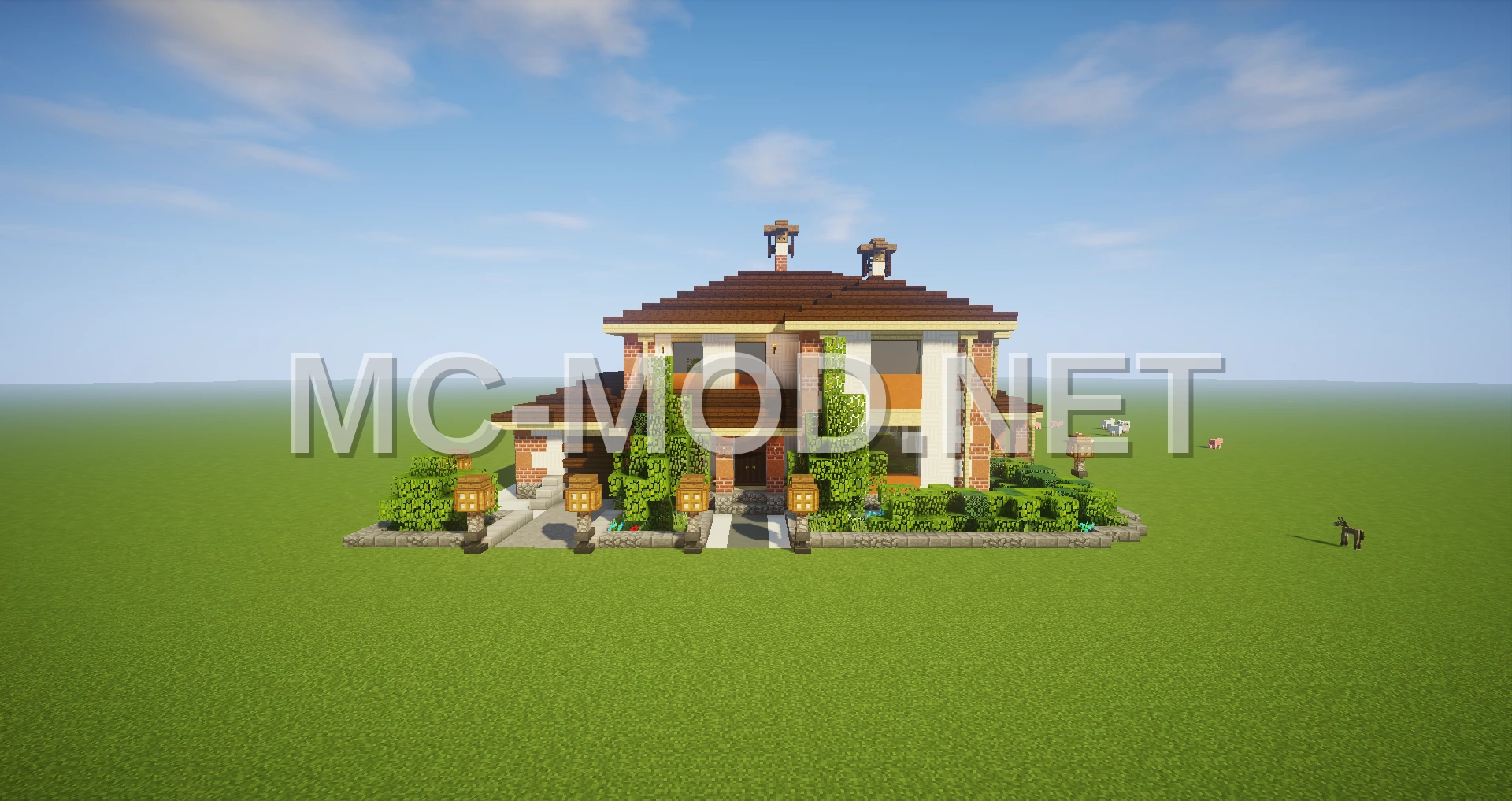 Modern Two-Story House With Garage