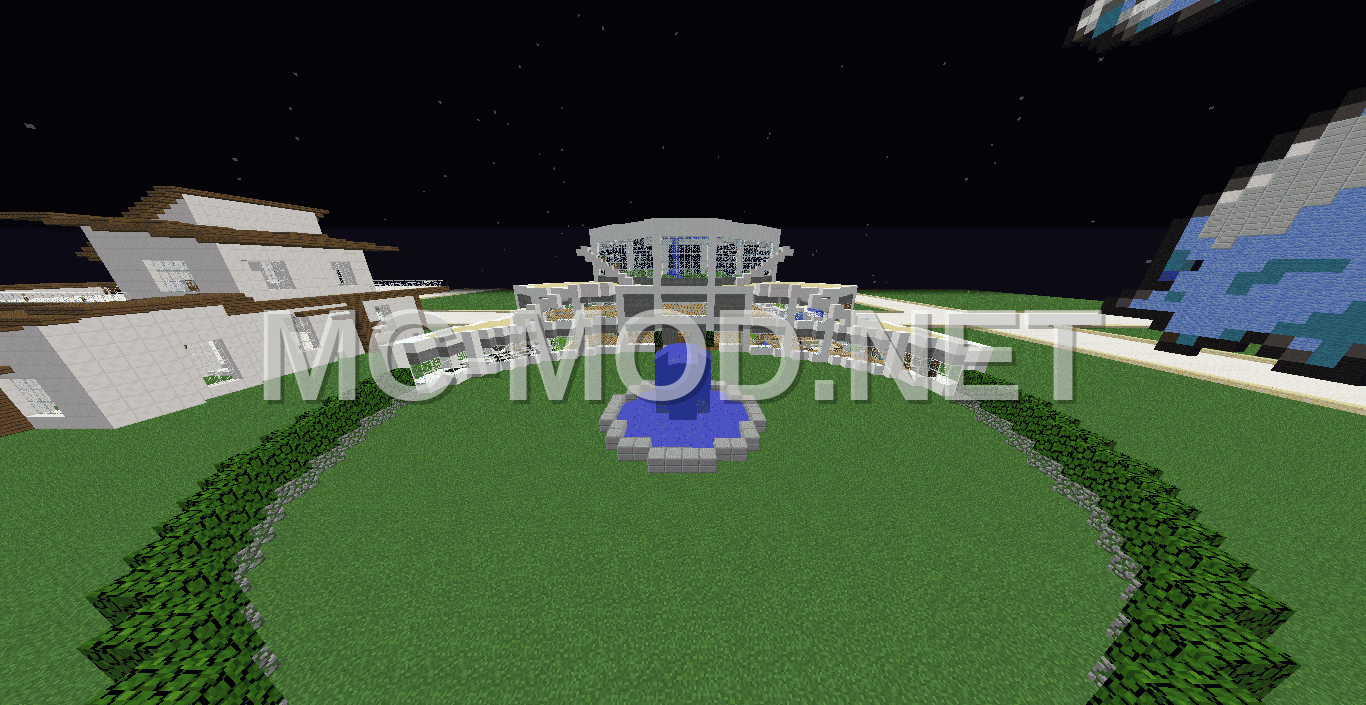 Modern Oak Villa With Snow Accents