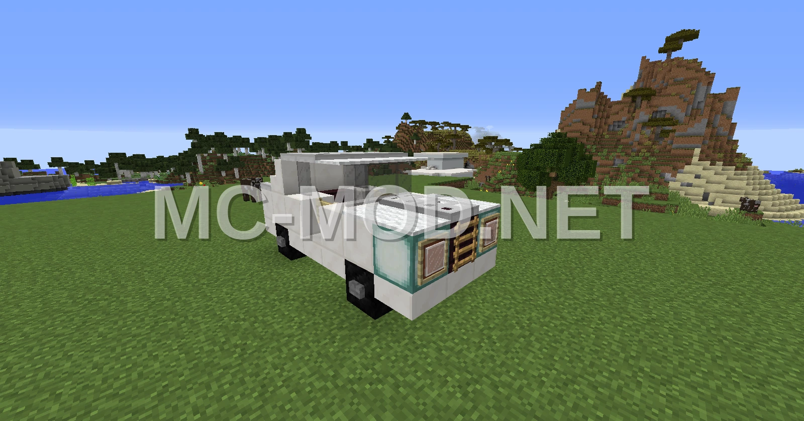 Modern White Sedan