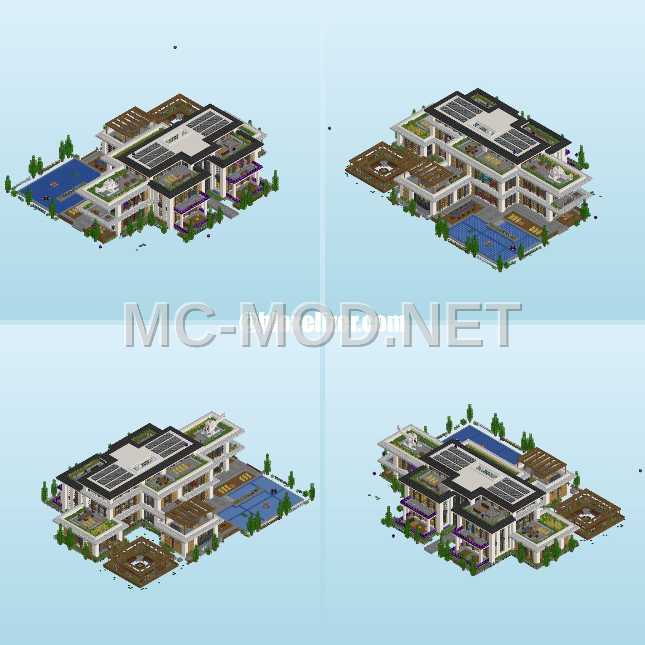 Modern Quartz House With Balcony