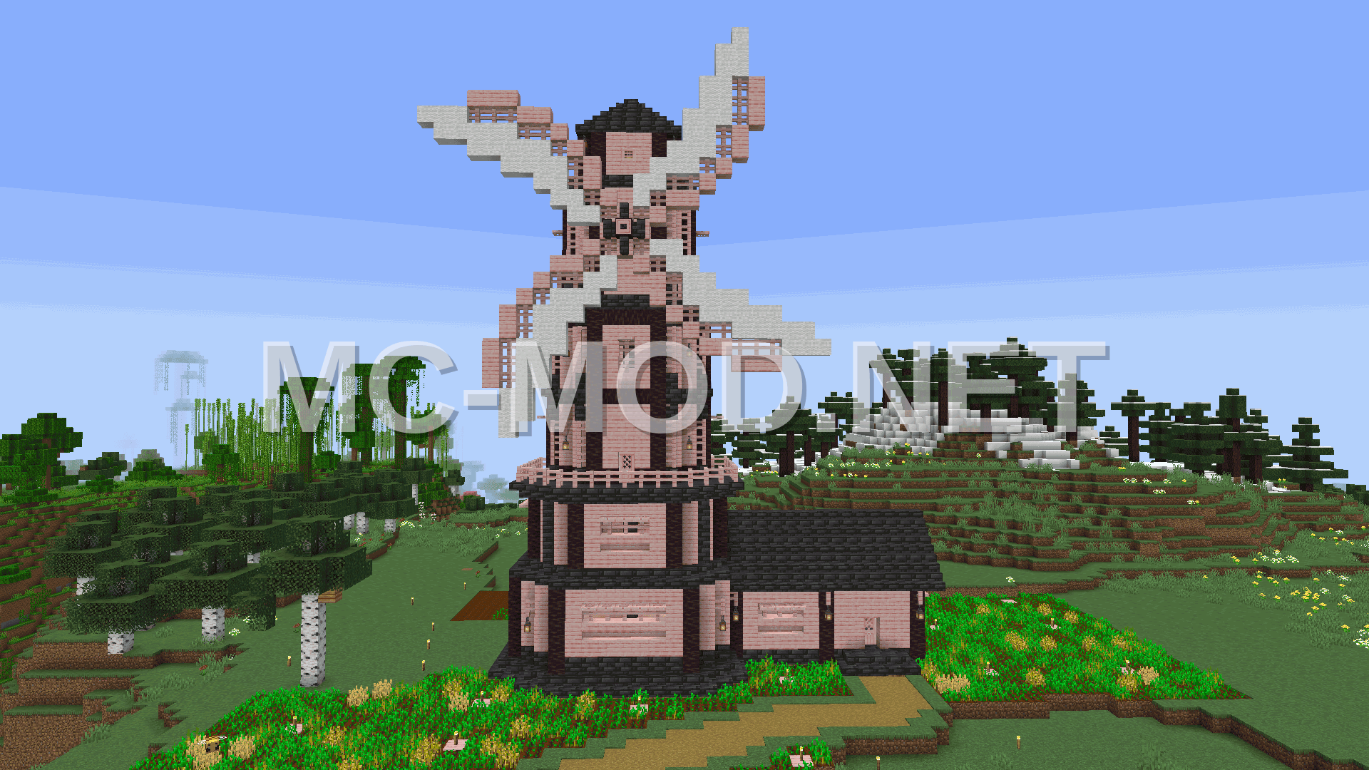 Pink Blossom Mill