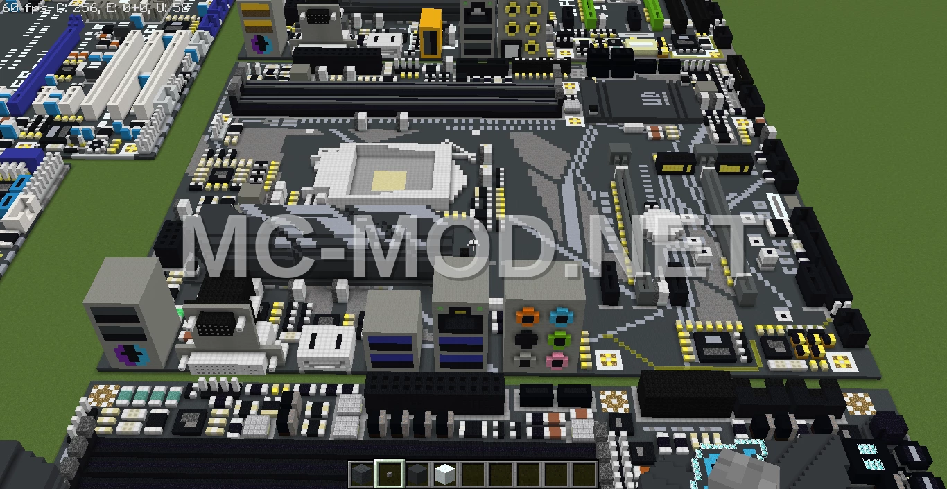Motherboard Voxel Art