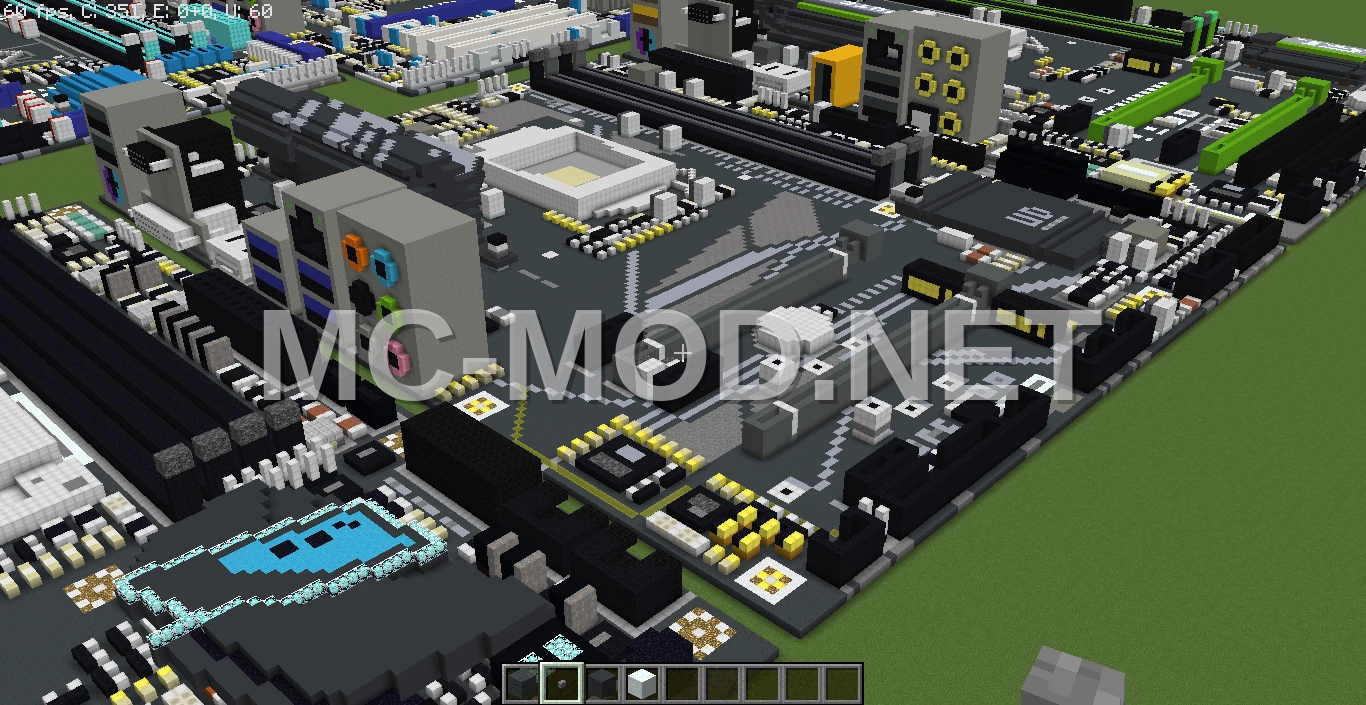 Motherboard Voxel Art