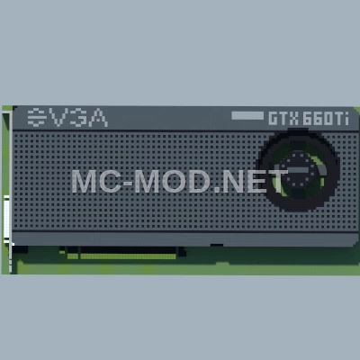 NVIDIA Graphics Card Pixel Art Schematic