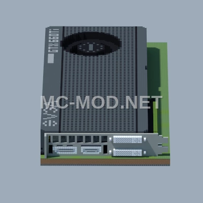 NVIDIA Graphics Card Pixel Art Schematic