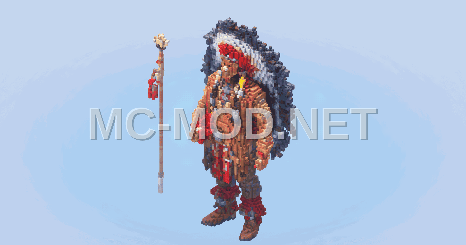 Native American Warrior Statue