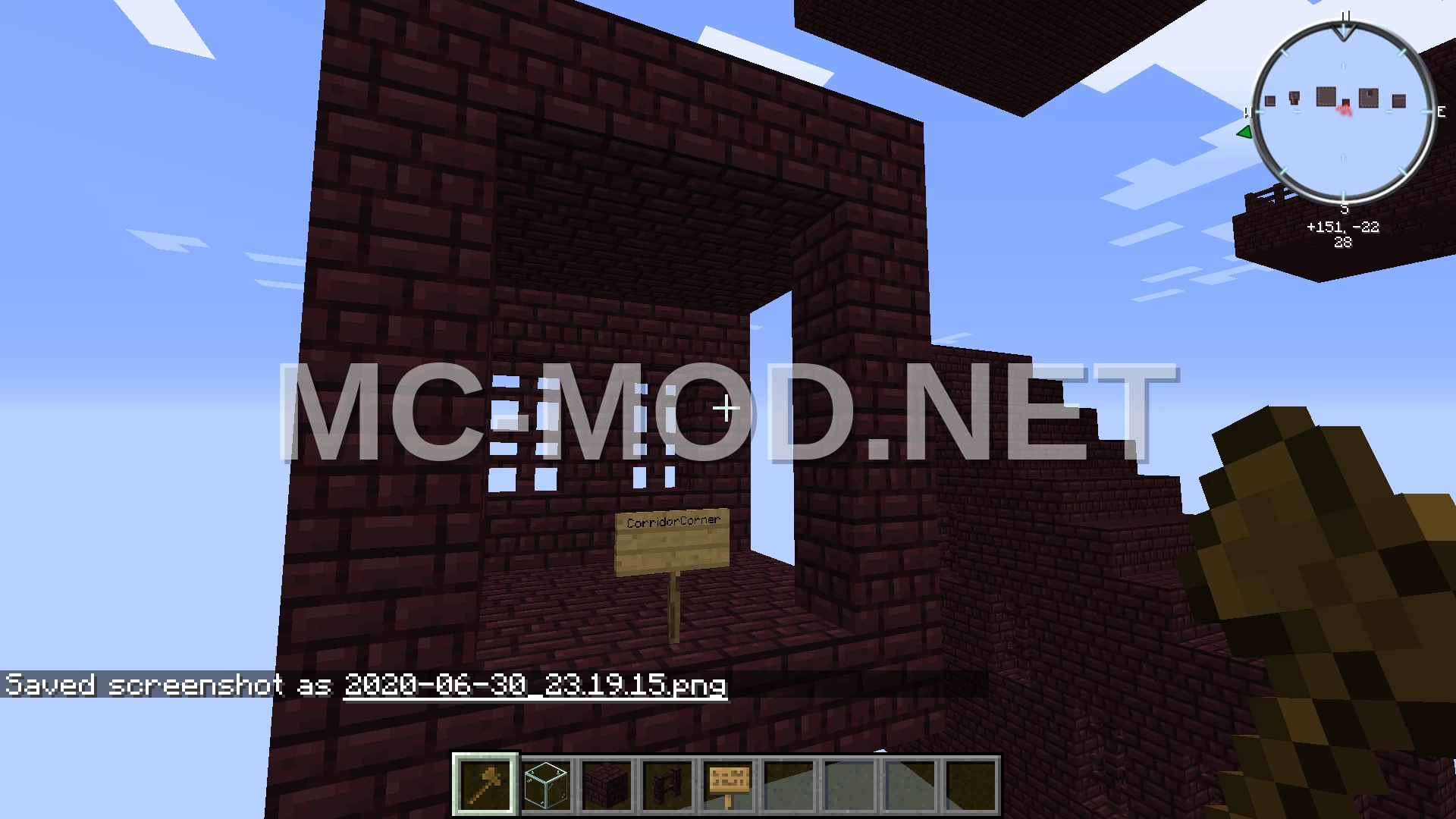 Nether Fortress Corridor Corner Section