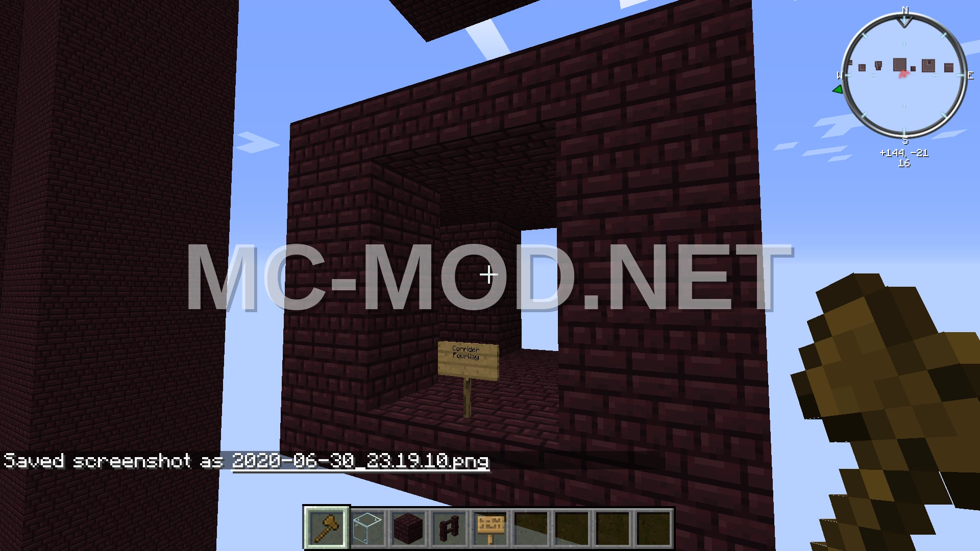Nether Fortress Corridor Intersection