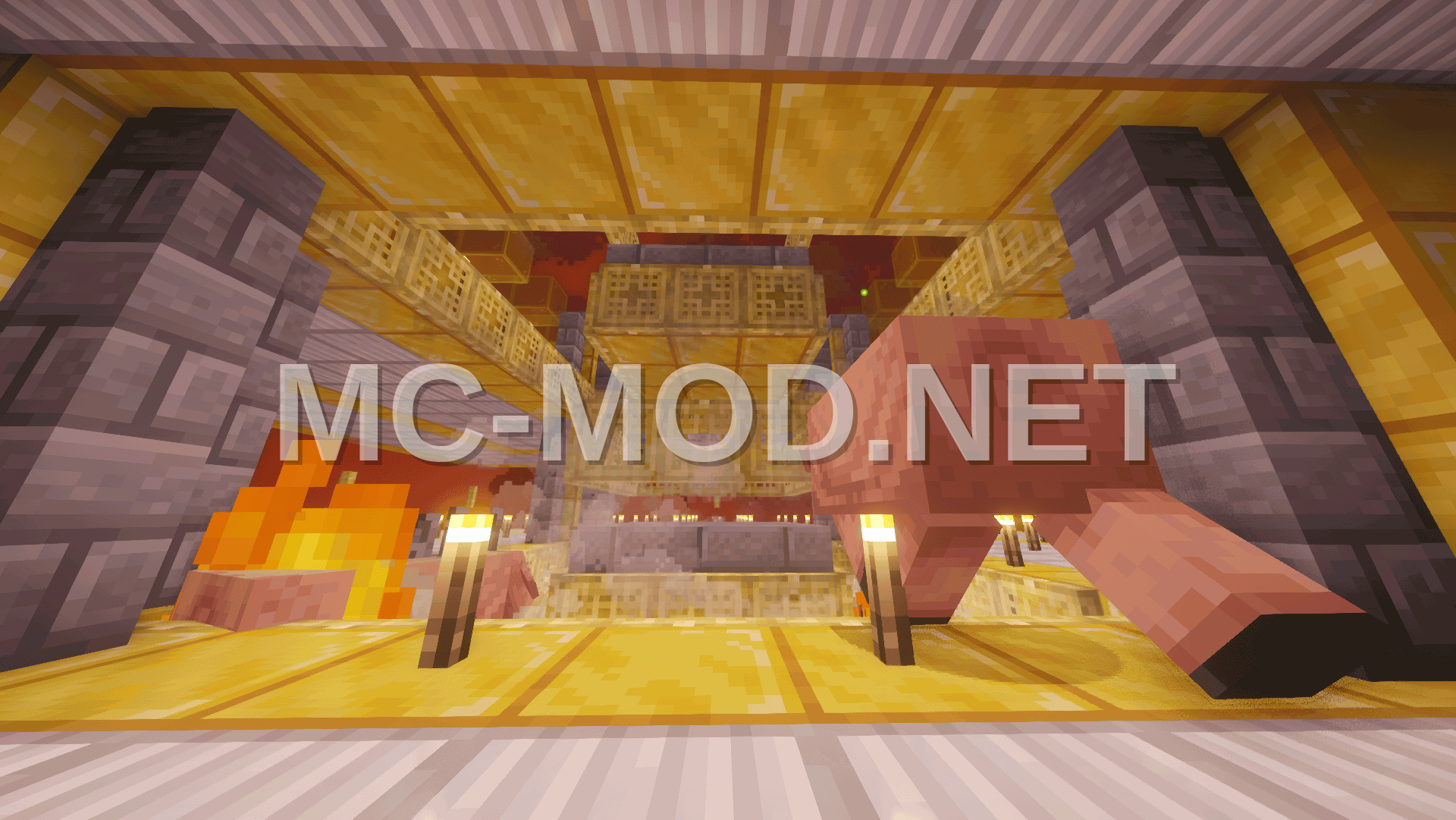 Nether Hoglin Farm For Pork And Leather