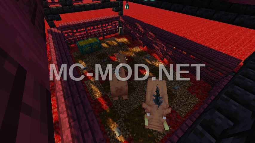 Nether Hoglin Stable Fantasy Build