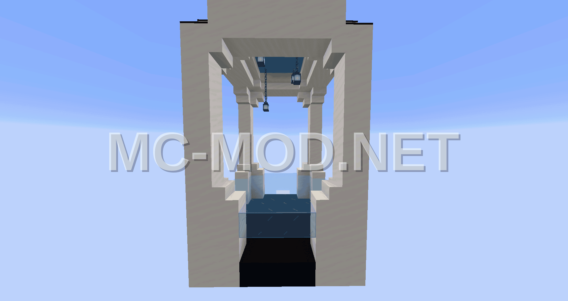 Nether Hub Four-Way Corridor Junction
