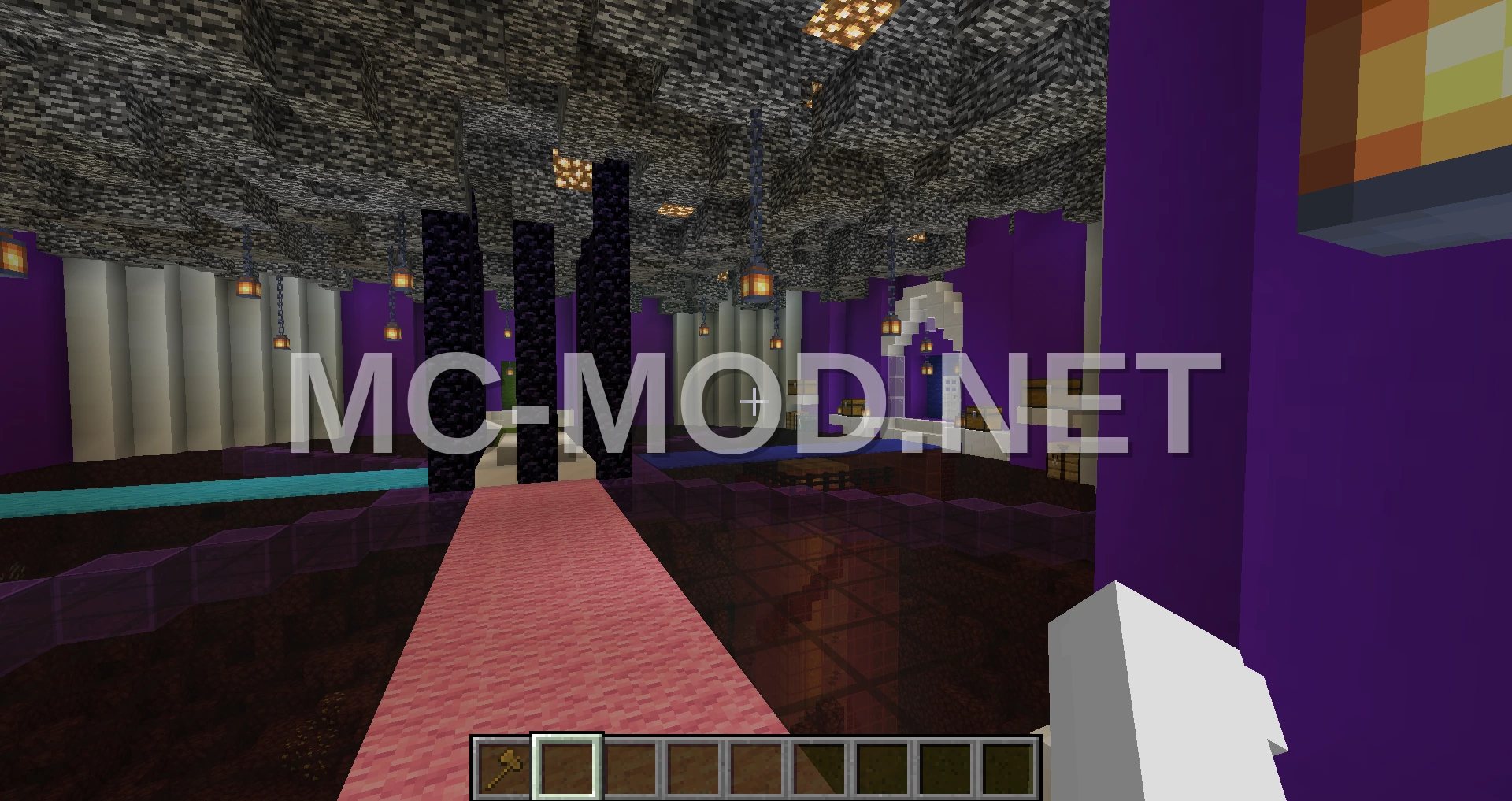 Nether Hub with Glass Floors