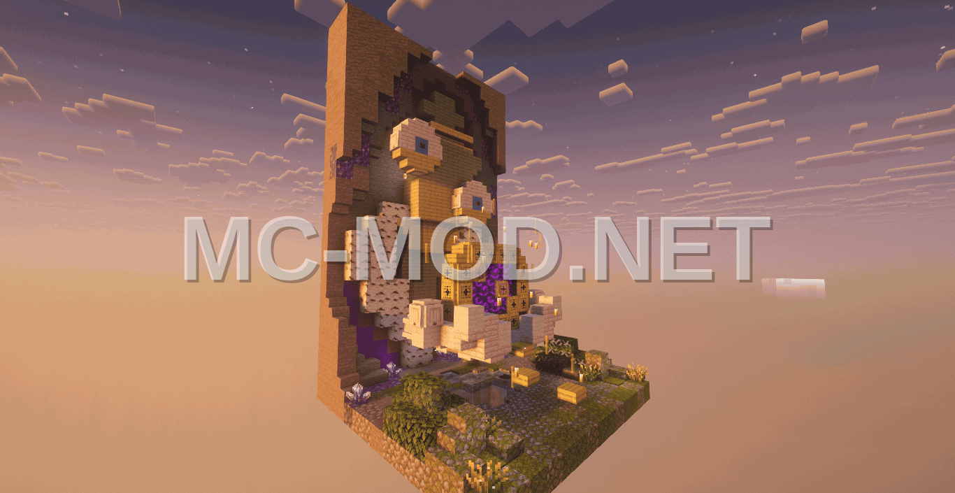 Nether Portal Decoration – Stone & Birch