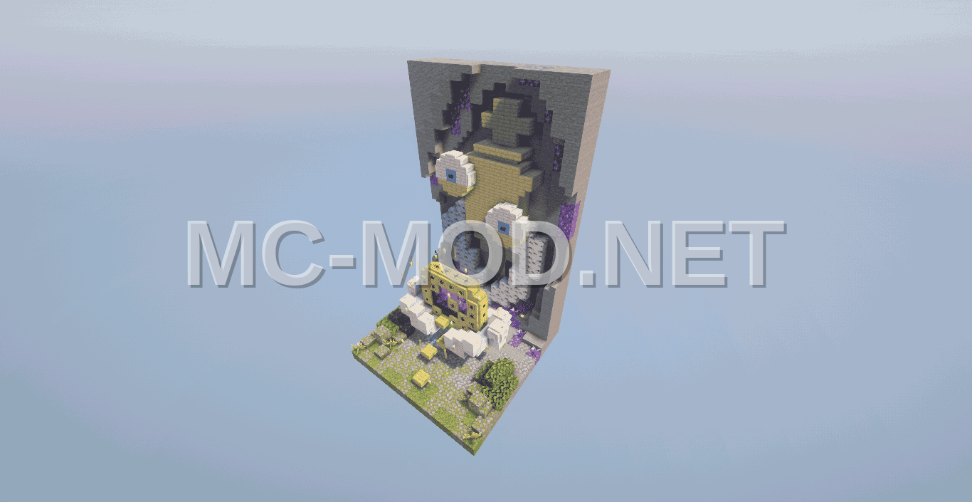 Nether Portal Decoration – Stone & Birch