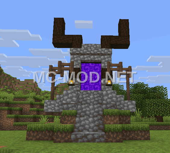 Nether Portal Courtyard Decoration