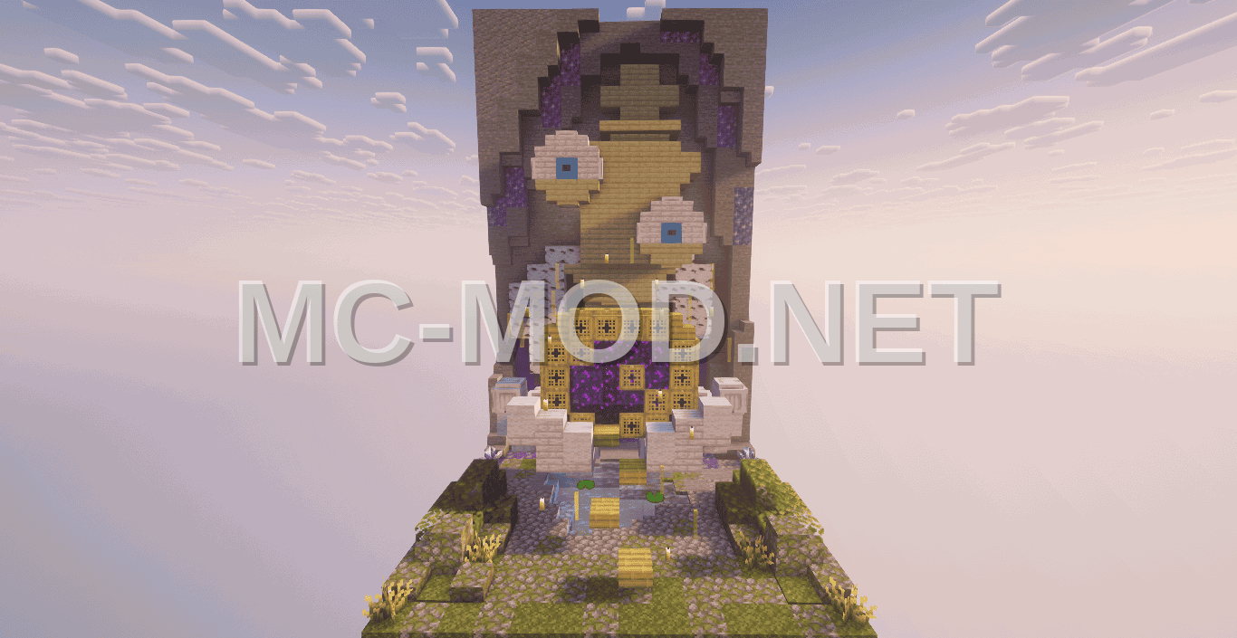 Nether Portal Decoration – Stone & Birch