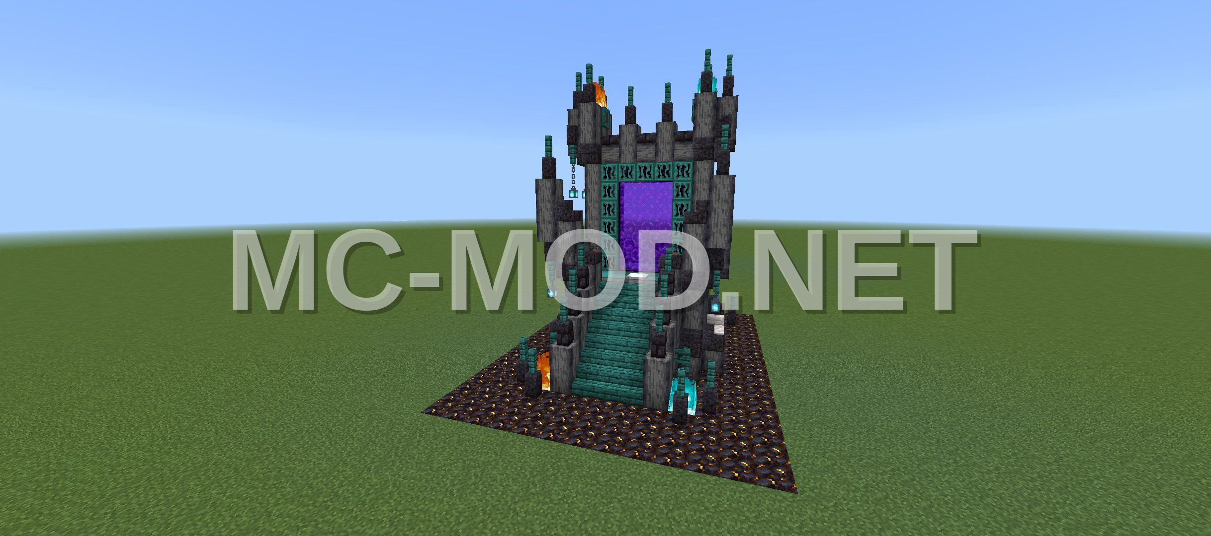 Gilded Blackstone Nether Portal