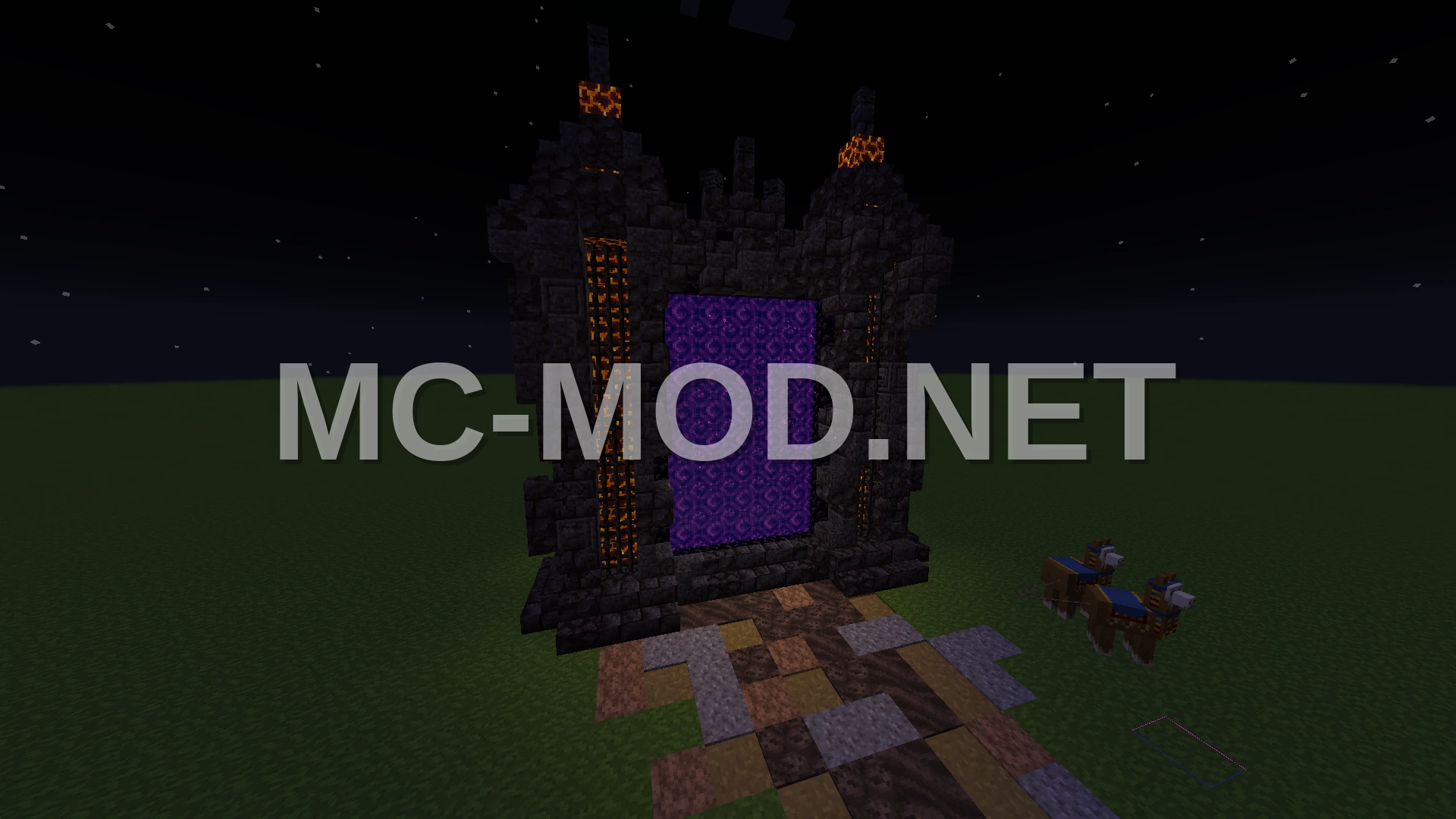 Nether Portal With Blackstone Stairs