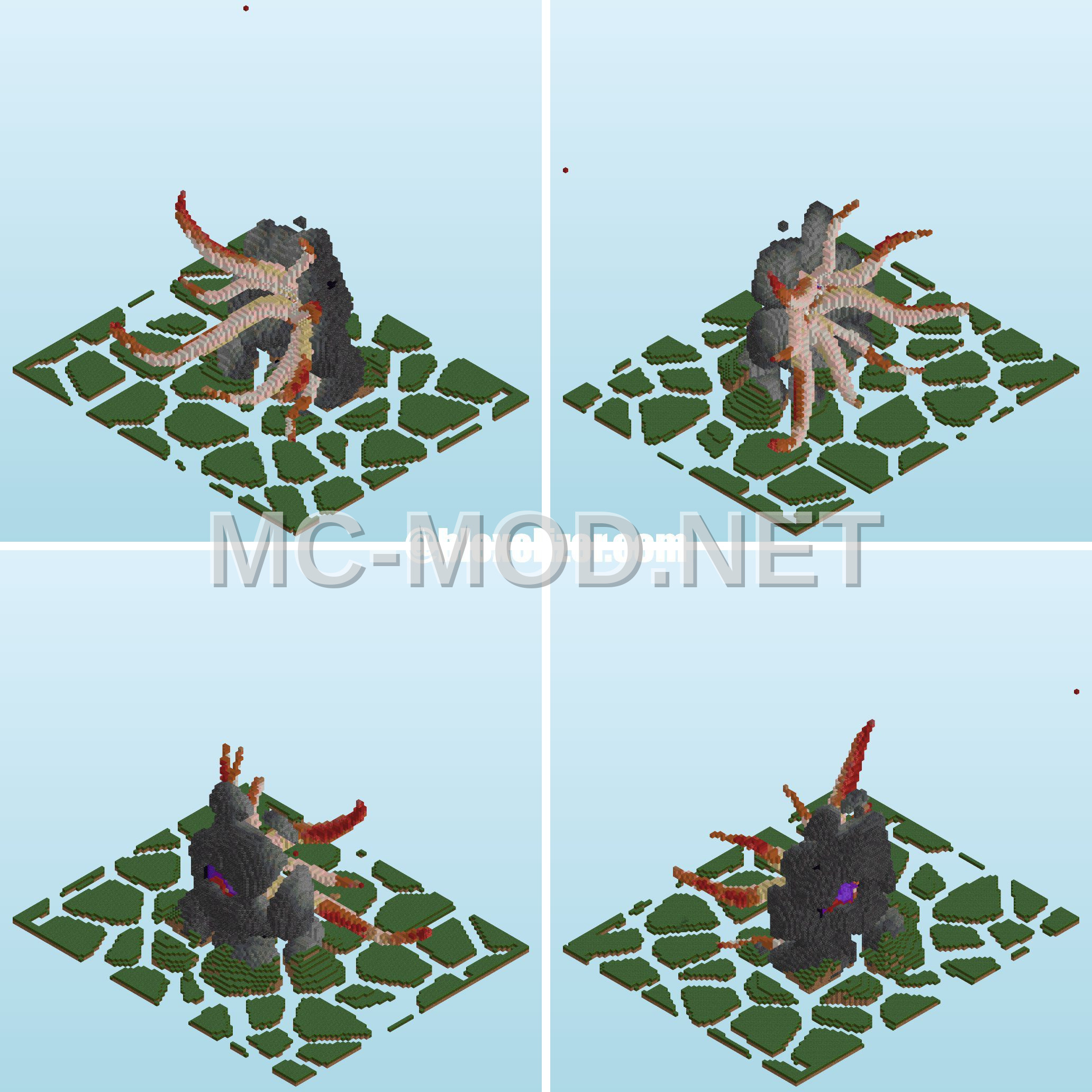 Nether Portal Structure with Stone and Dirt