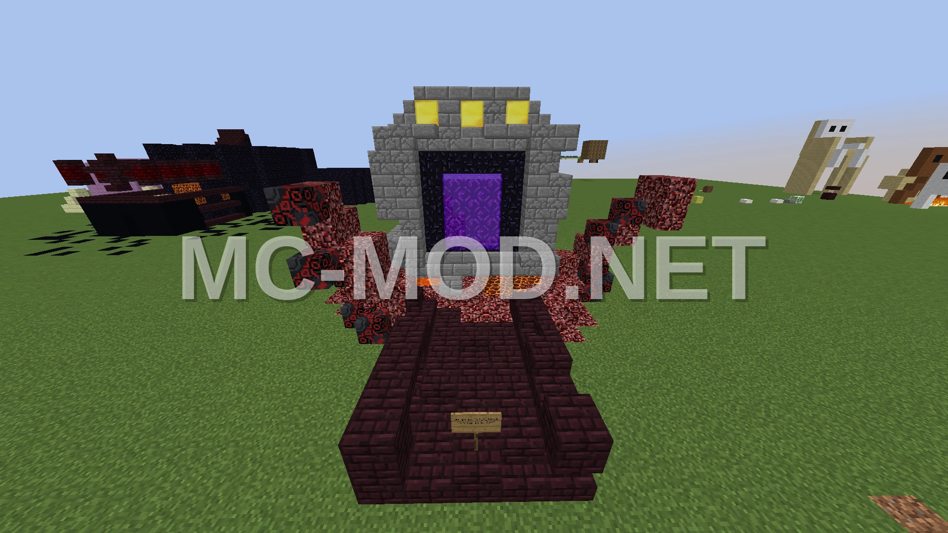 Nether Portal Structure – Cracked Stone Bricks