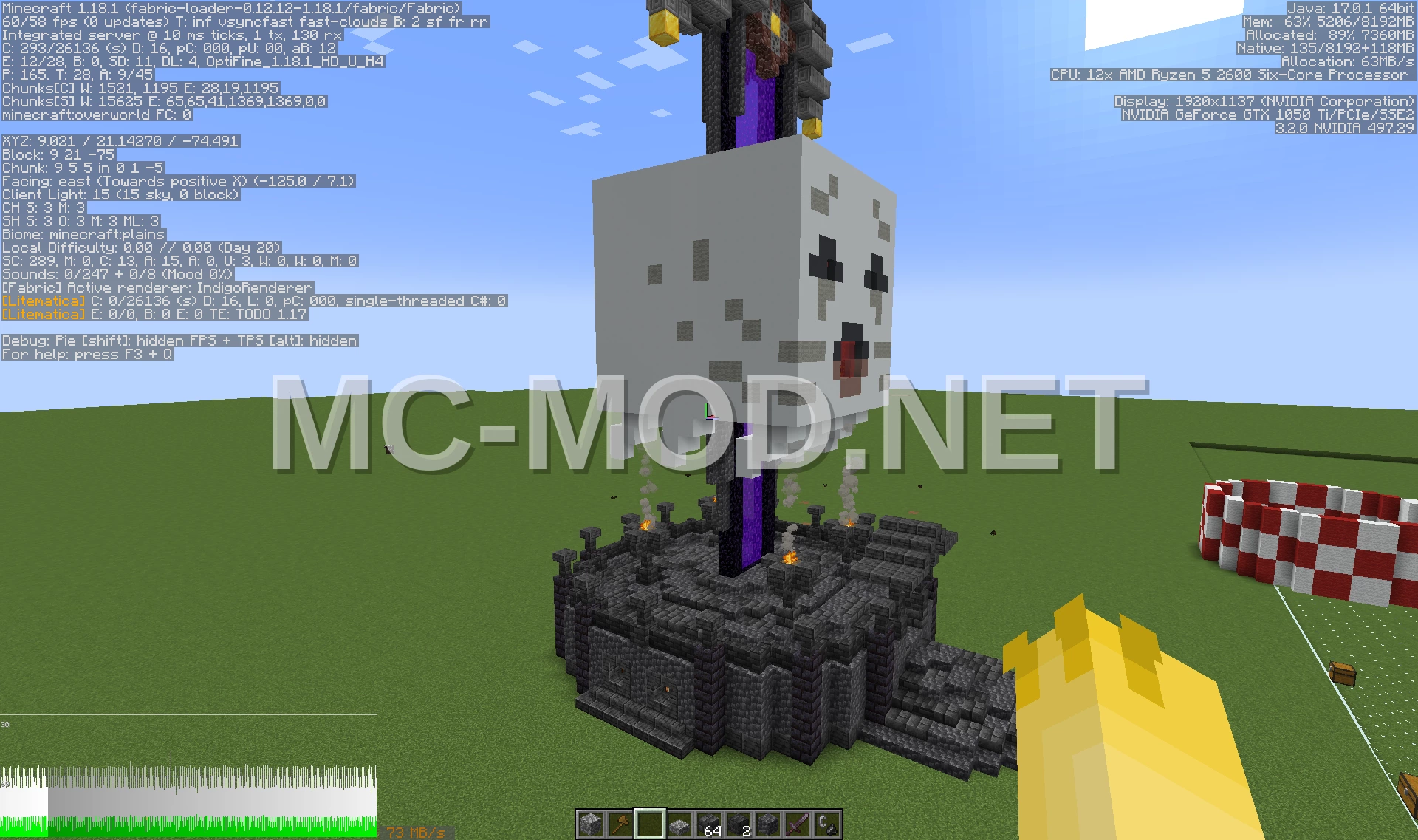 Nether Portal Sword Build