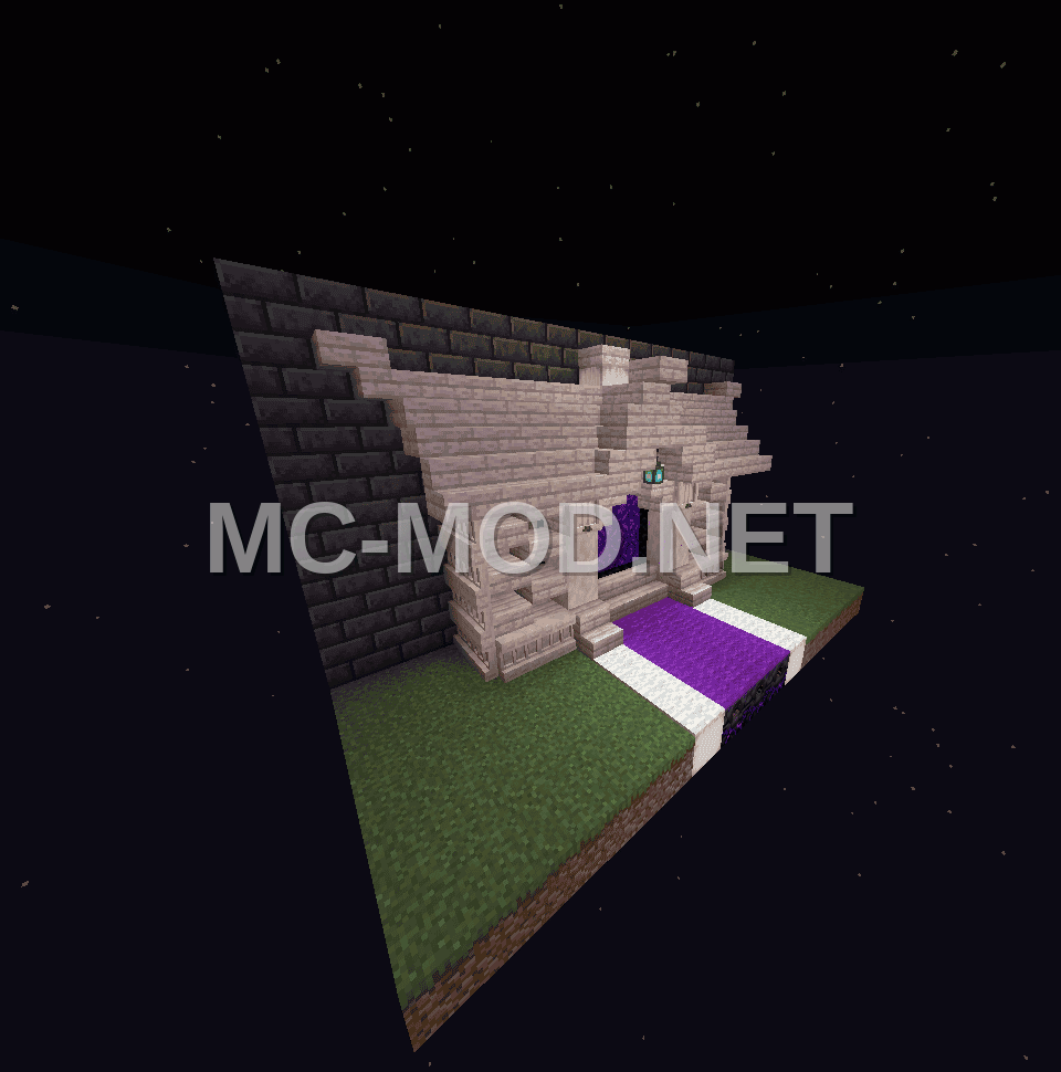 Nether Portal White Wood Decoration