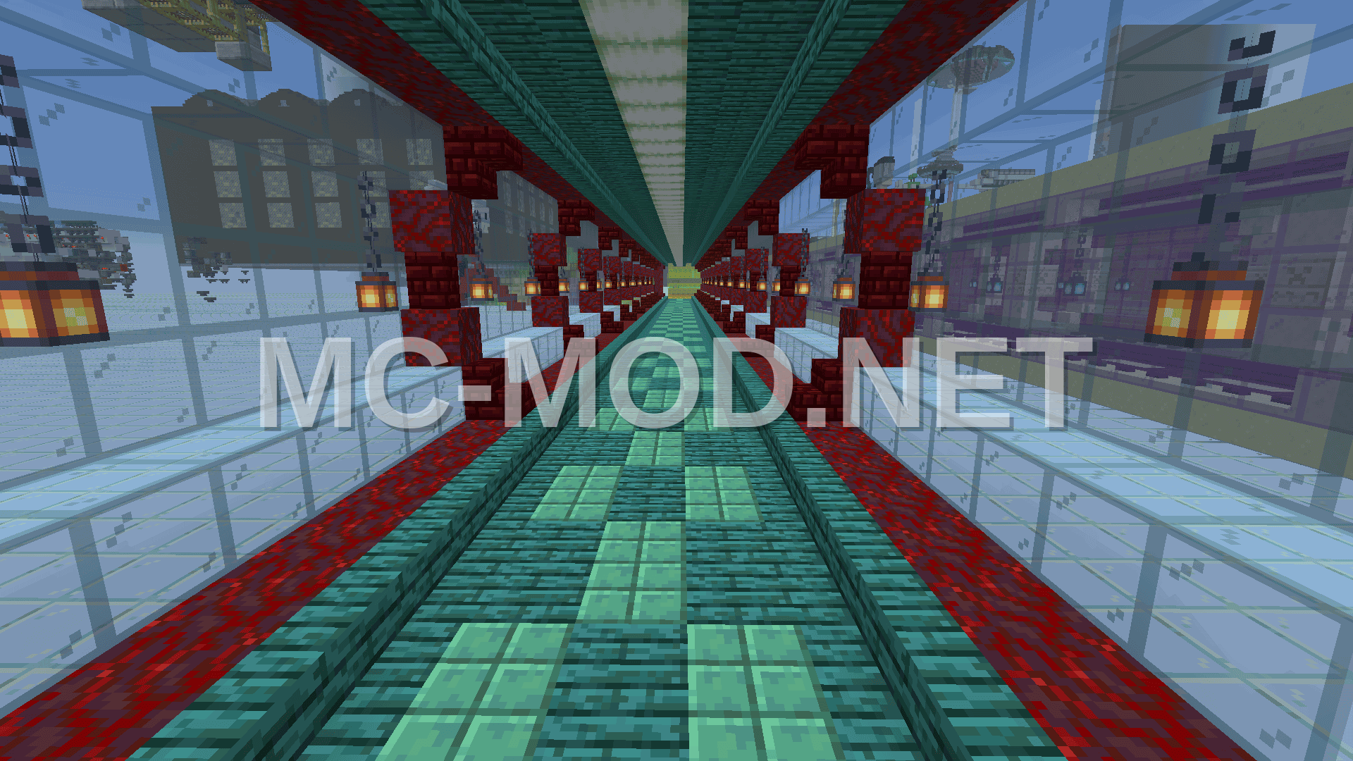 Nether Tunnels With Froglight Variants