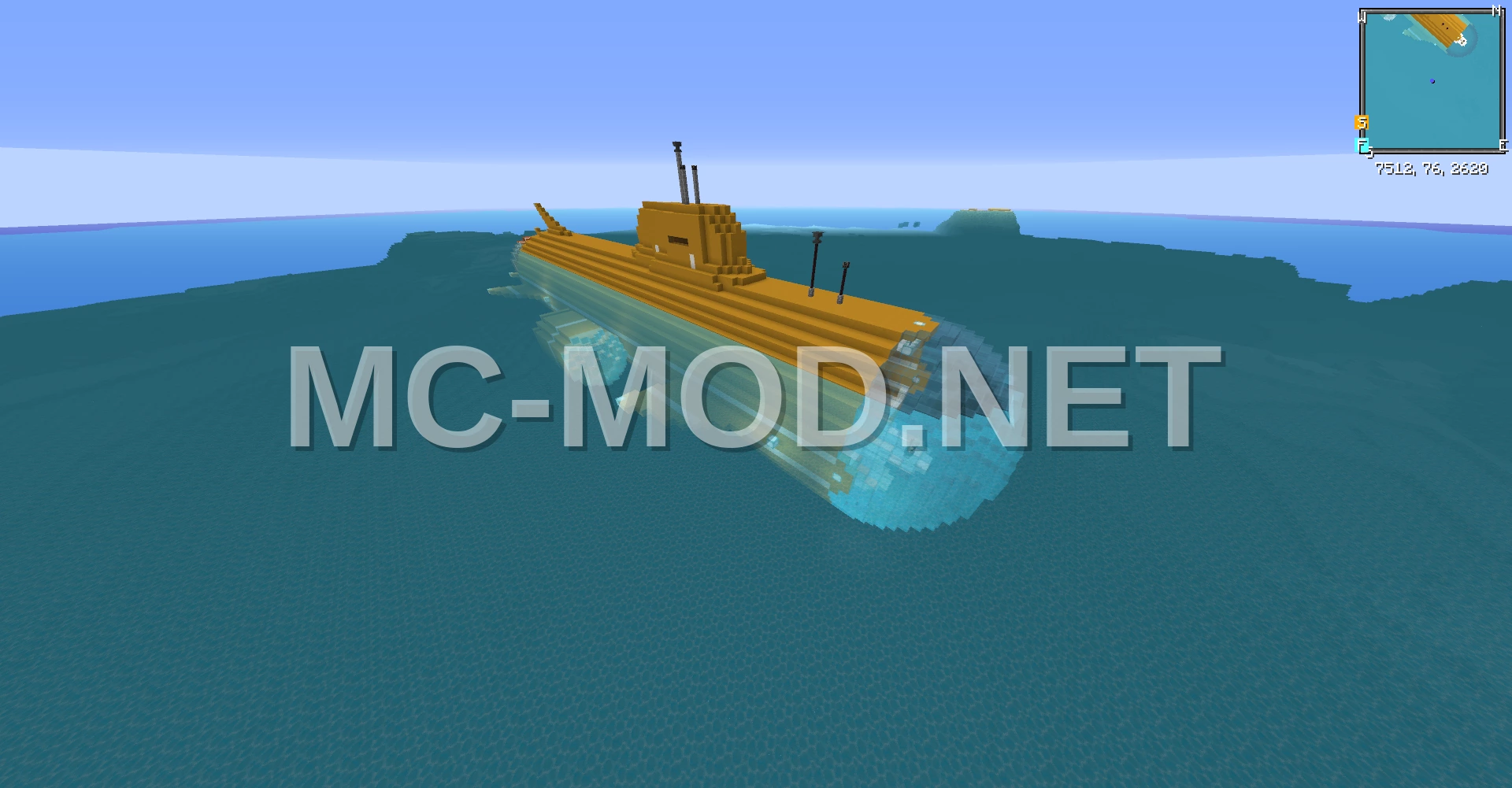 Nuclear Submarine with Dome Helm