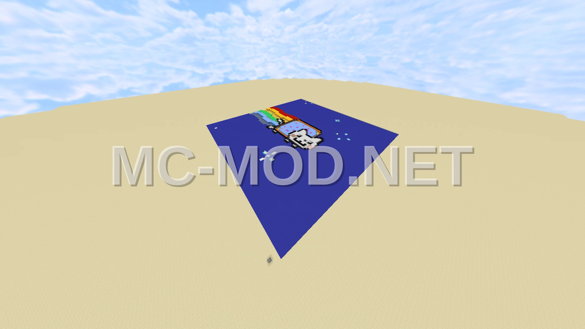 Nyan Cat Pixel Art Map