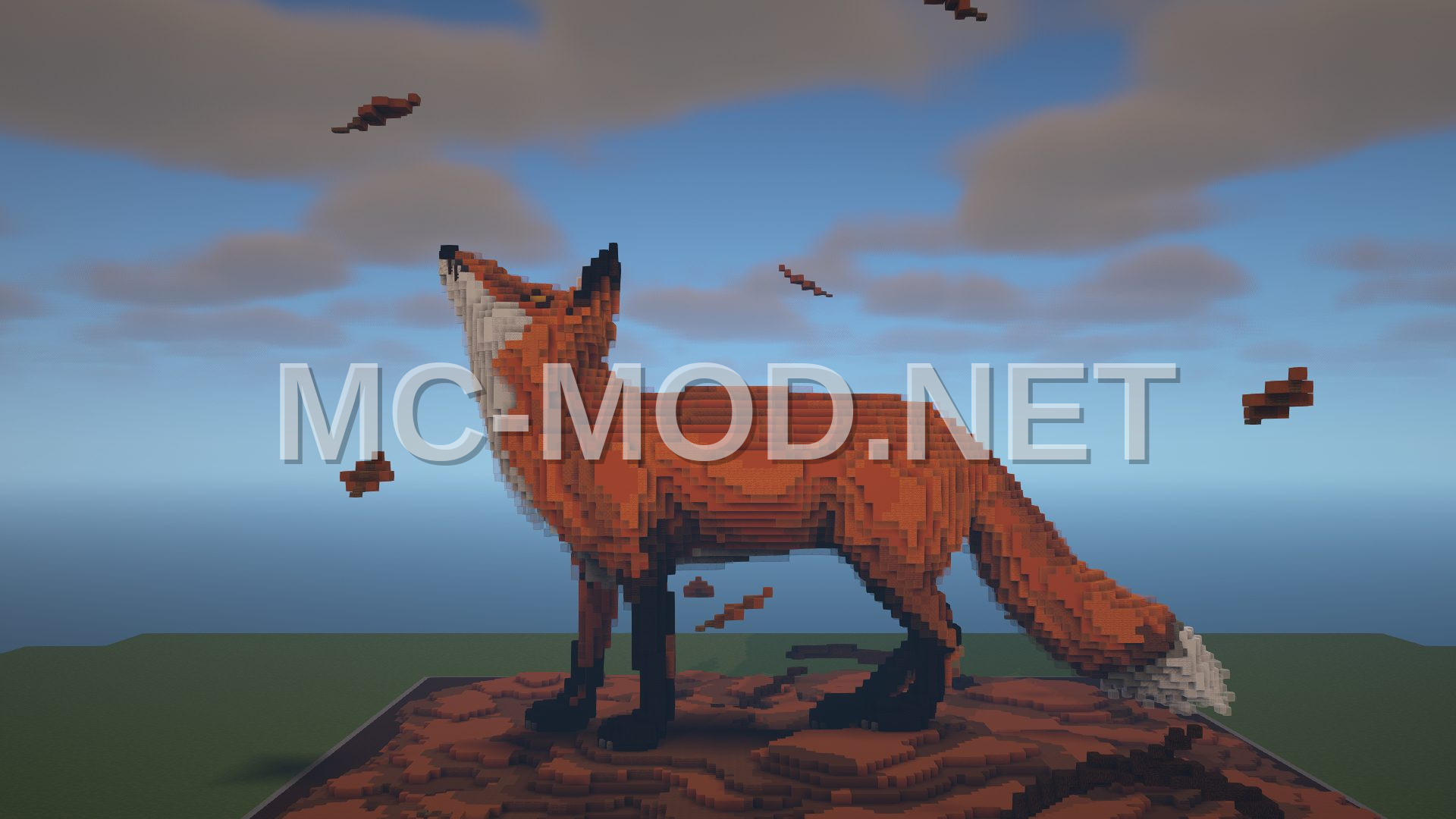 Organic Fox Sculpture