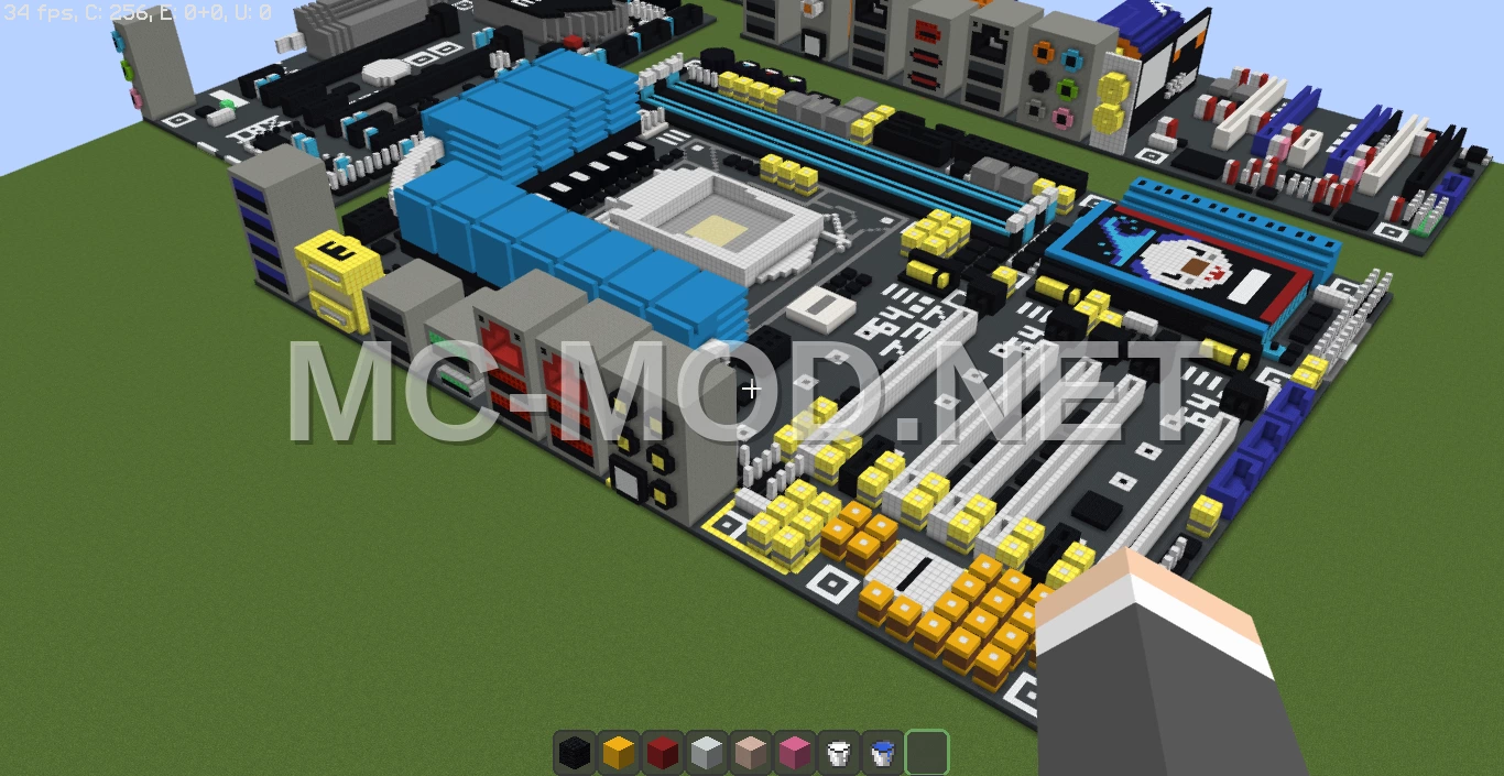 Oshawott Pixel Art Motherboard Build
