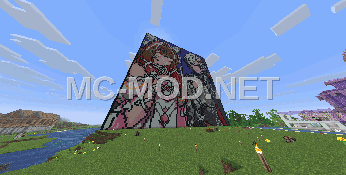 Pixel Art Harlequin and Columbine