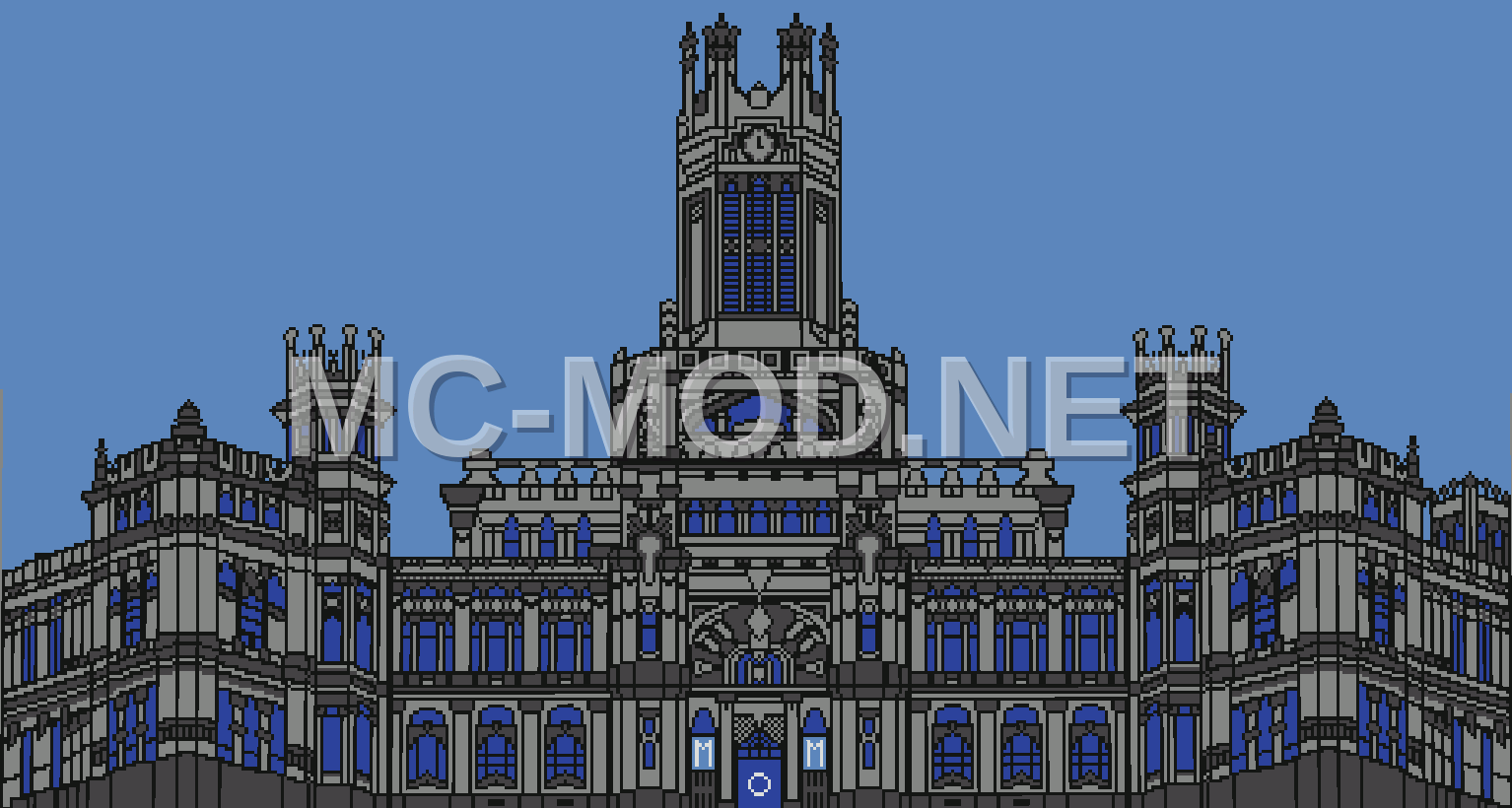Palacio De Cibeles Pixel Art Build