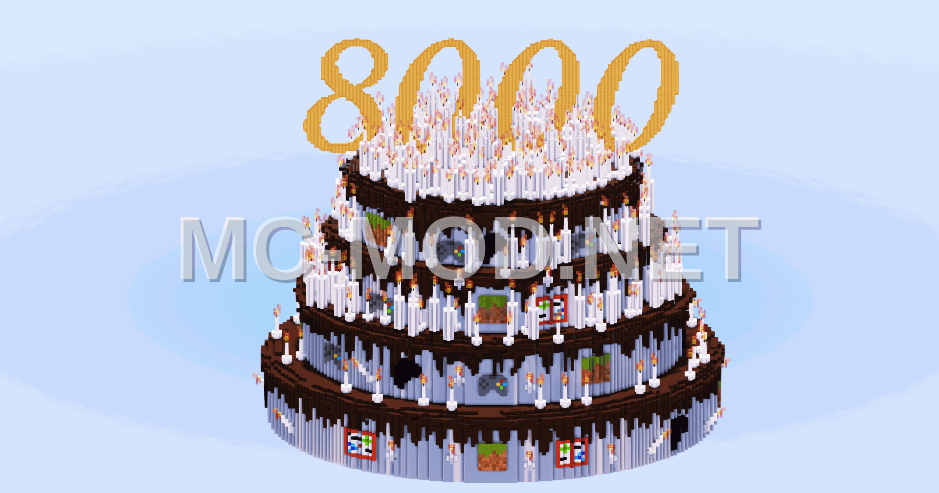 Patreon 8000 Followers Cake Tower